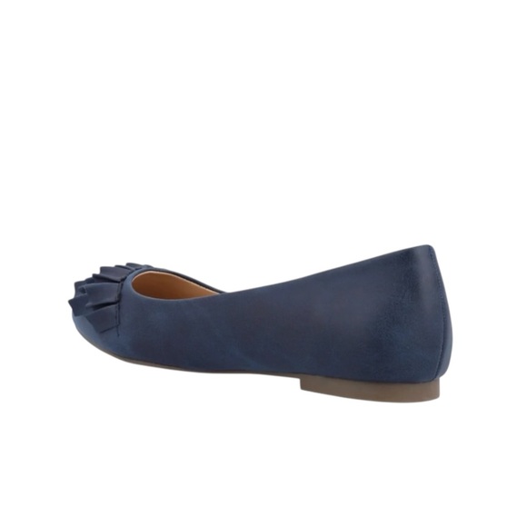 Journee Collection Judy Women's Ballet Flat Blue Faux Leather - Picture 2 of 4